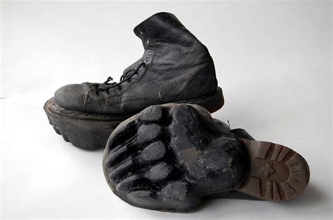 fake animal track shoes|bigfoot shoes to make tracks.